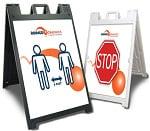 1-Plastic Aframe Signs 1&2