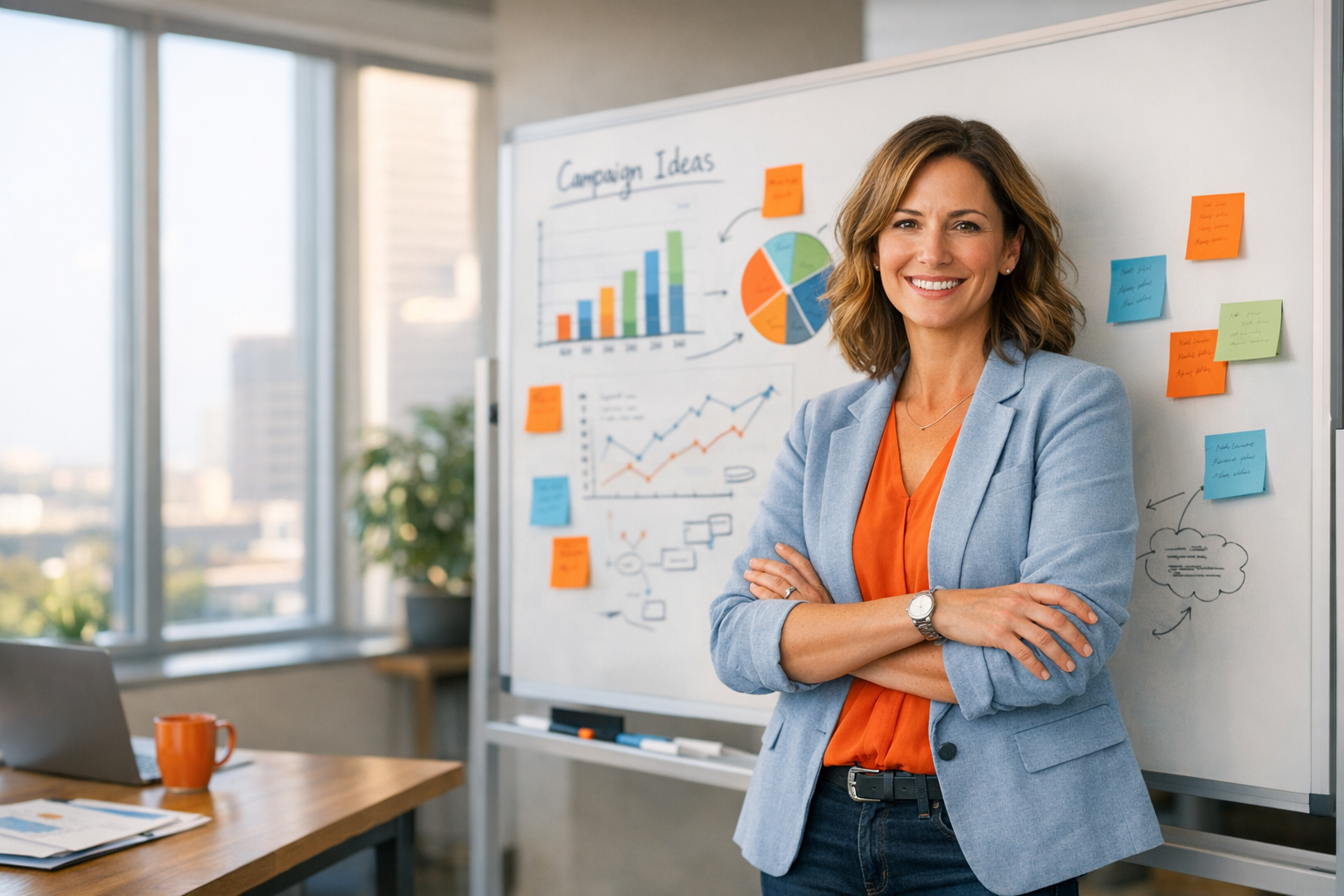 Smiling Director of Marketing