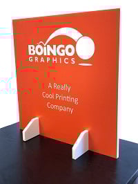table top brand stand